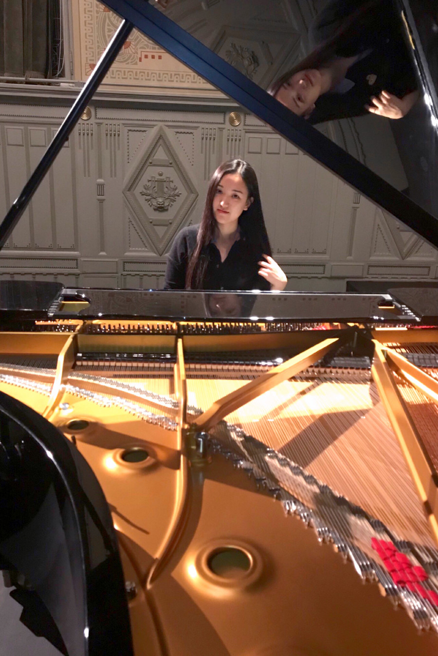 Zhang Yijing zongora diplomakoncertje