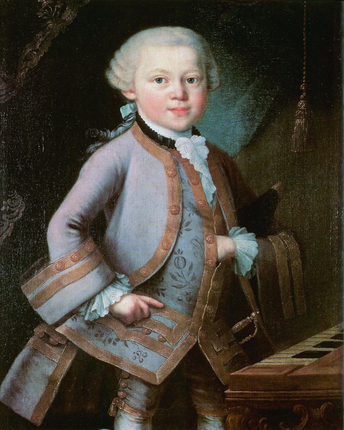 Young Mozart and the five tests